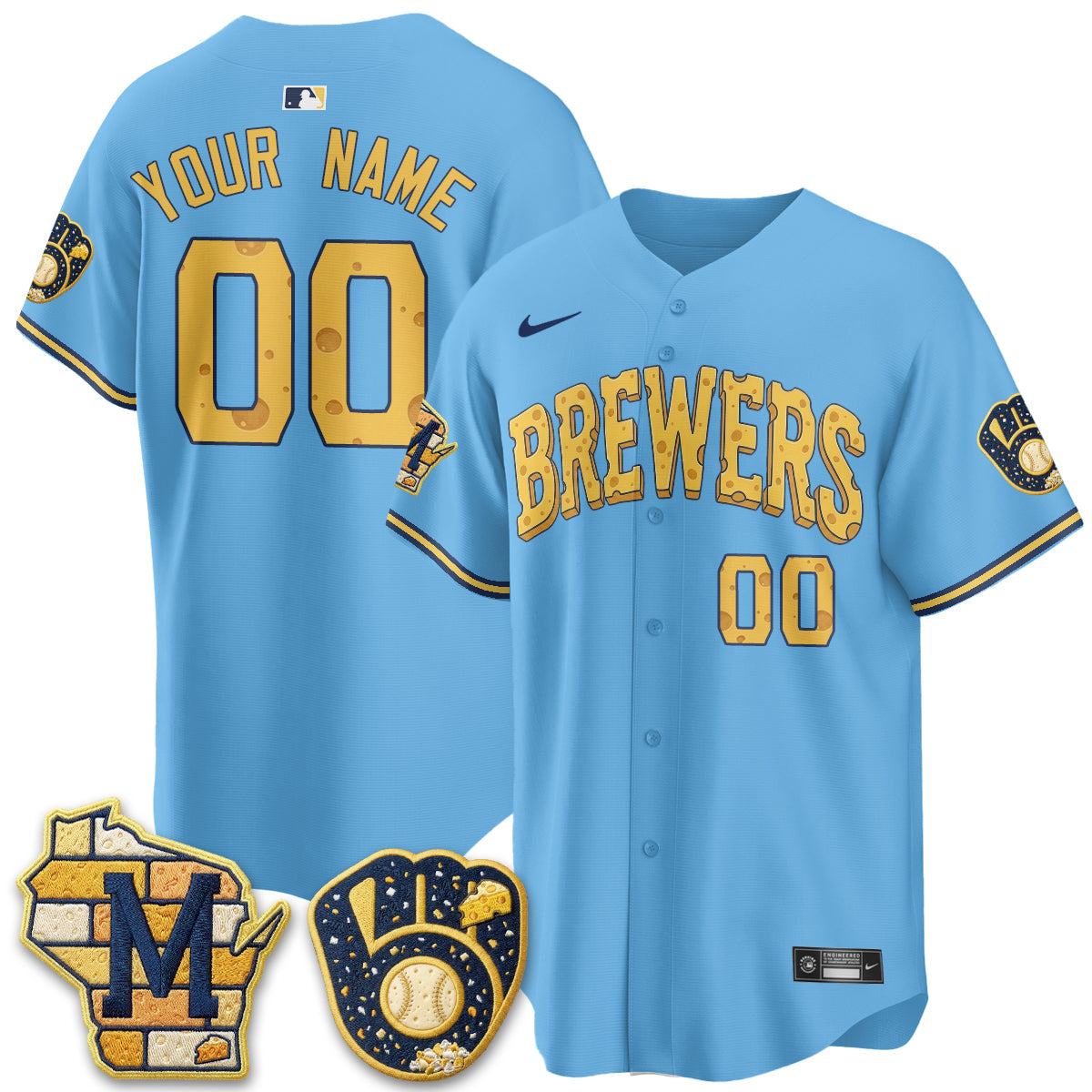 Milwaukee Brewers Cheesehead Edition Vapor Limited Custom Jersey - Stitched-Cuztomshoes
