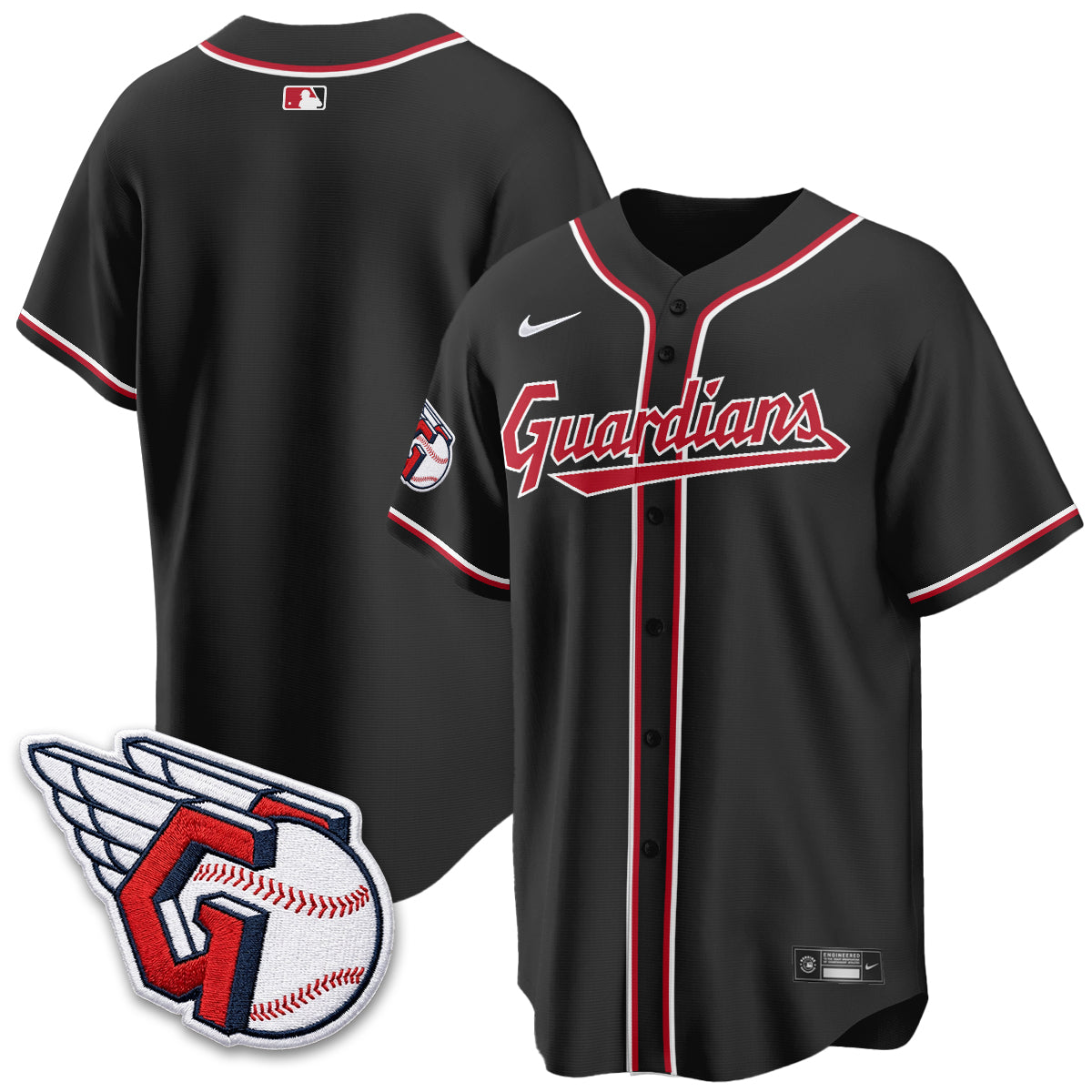 Cleveland Guardians 2026 Black Out Style Limited Vapor Jersey - Stitched
