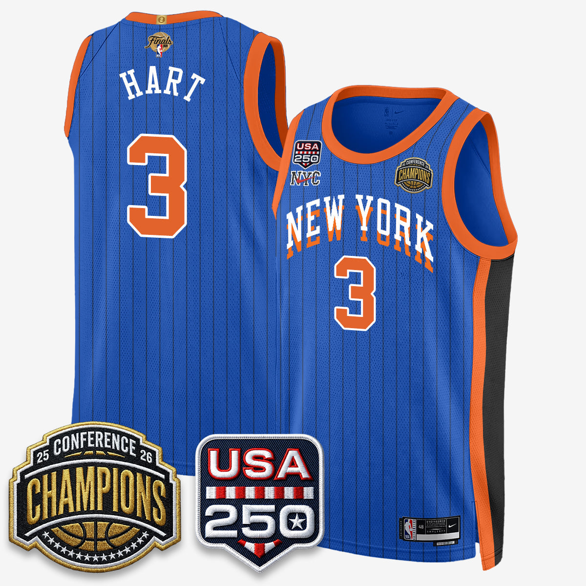New York Knicks 2026 Basketball Eastern Conference Champions City Edition Jersey V2- Stitched-Cuztomshoes