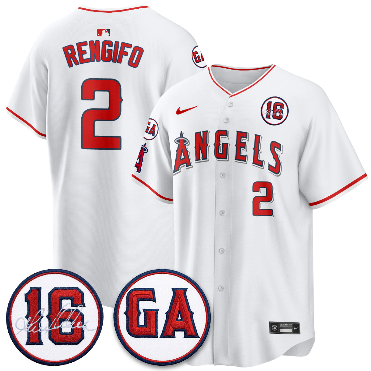 Los Angeles Angels Garret Anderson Tribute Patch Vapor Premier Limited Jersey - Stitched-Cuztomshoes