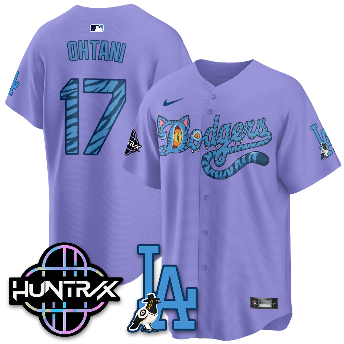 Los Angeles Dodgers x K-Pop Demon Hunters 2026 Vapor Jersey - Stitched-Cuztomshoes