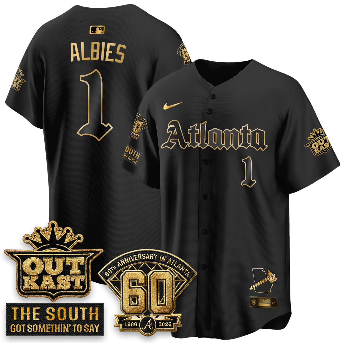 Atlanta Braves 2026 Gothic Edition Vapor Limited Jersey - Stitched