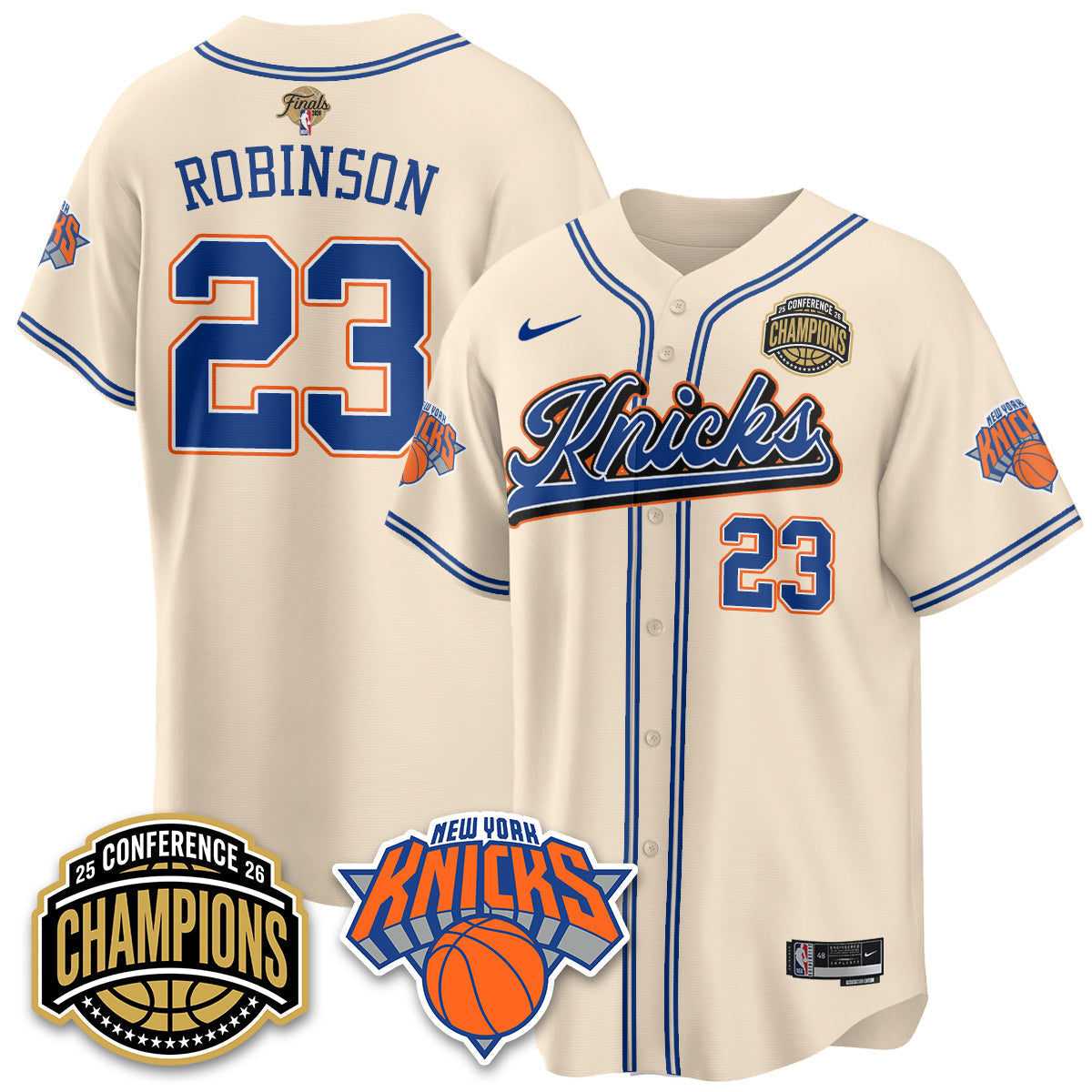 New York Knicks 2026 Basketball Finals Vapor City Edition Jersey V2- Stitched-Cuztomshoes