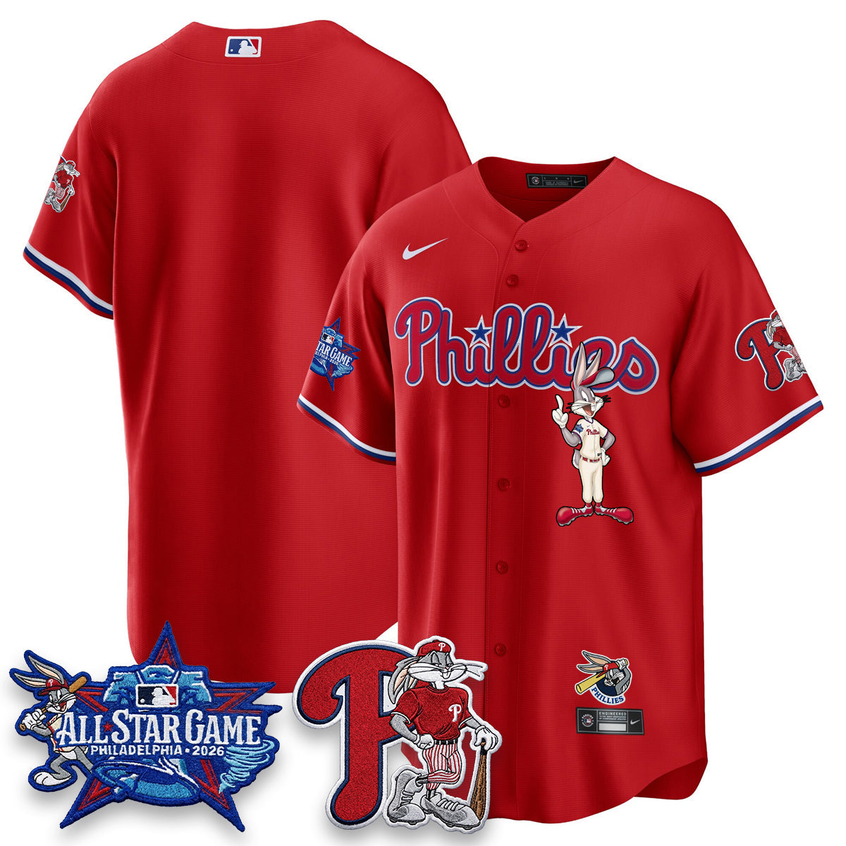 Philadelphia Phillies x Bunny Vapor Premier Limited Jersey - Stitched