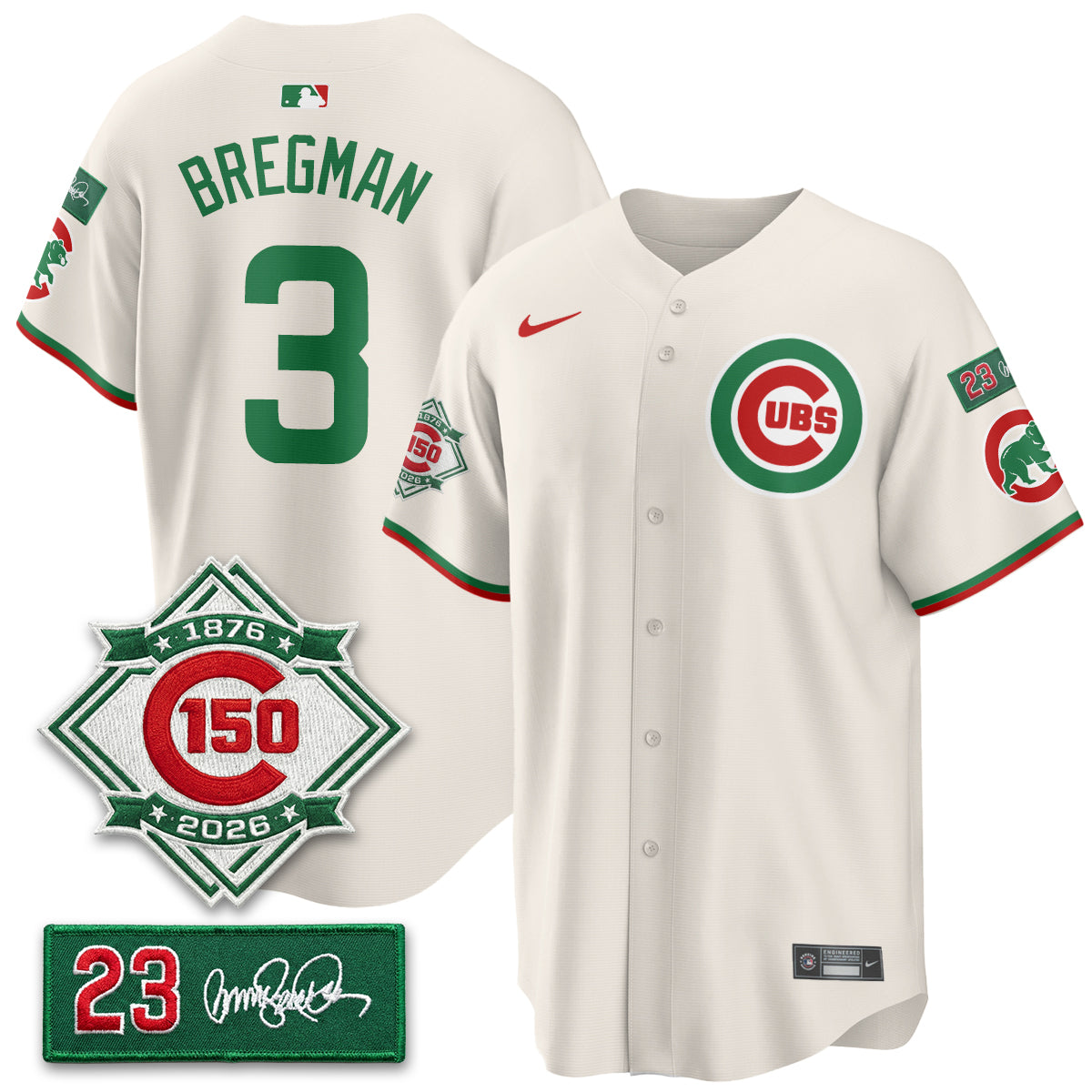 Chicago Cubs Limited Mexico Jersey - 150th Anniversary + Ryne Sandberg Tribute Patch Stitched