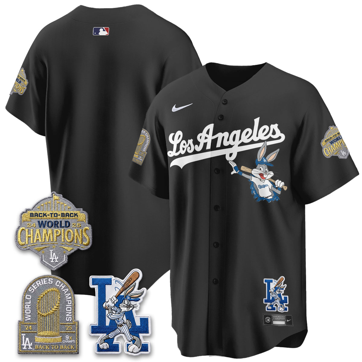 Los Angeles Dodgers Bunny Vapor Limited Jersey - Stitched-Cuztomshoes