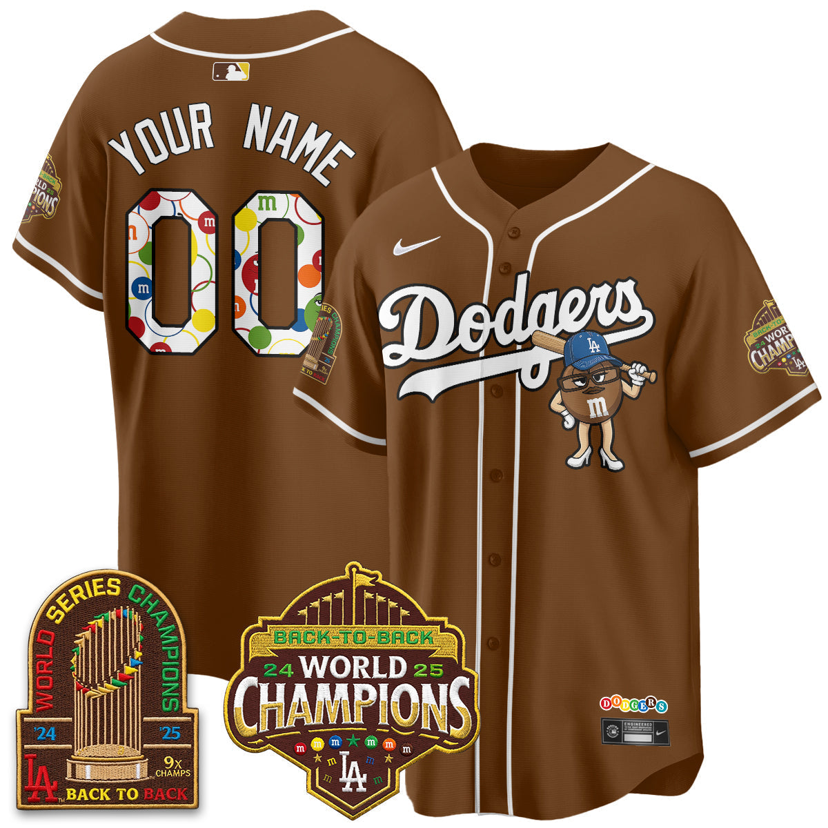Los Angeles Dodgers x m&m Vapor Custom Jersey - Stitched-Cuztomshoes