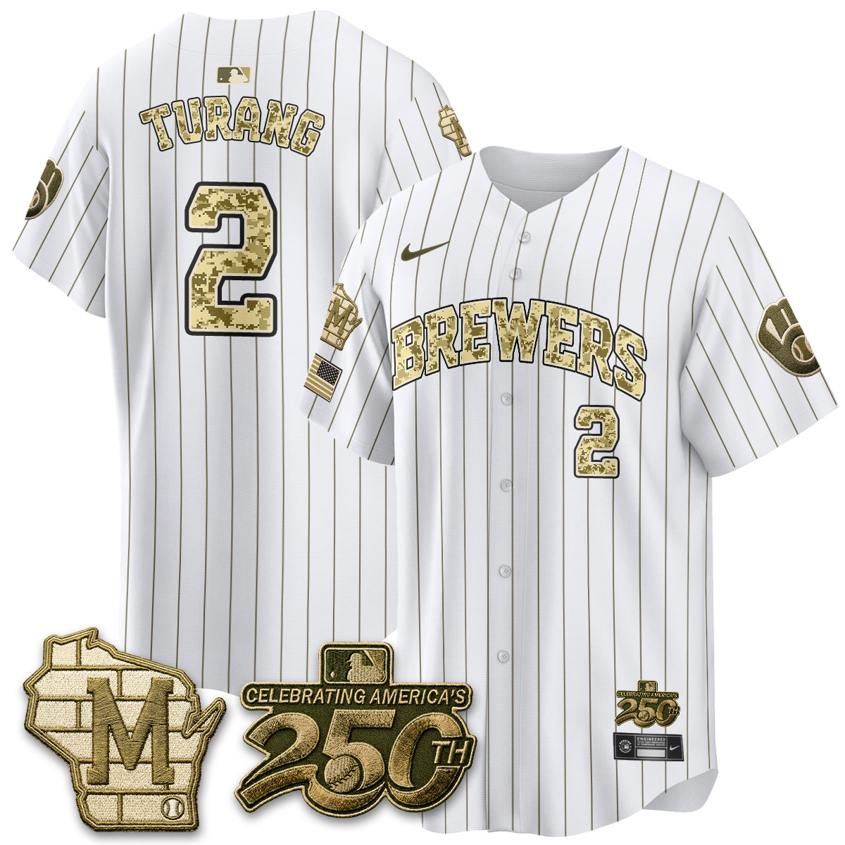 Milwaukee Brewers Salute to Service 2026 Vapor Limited Jersey - Stitched-Cuztomshoes