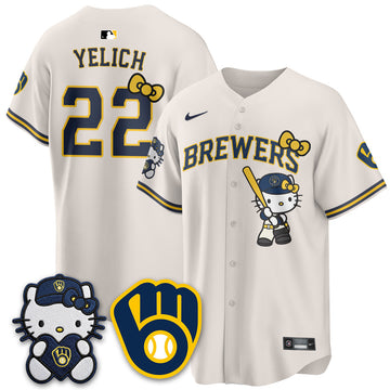 Milwaukee Brewers Meow KT Night Vapor Limited Jersey - Stitched-Cuztomshoes