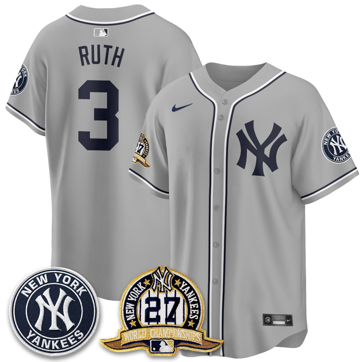 New York Yankees 2026 Black Out Style Vapor Limited Jersey - Stitched
