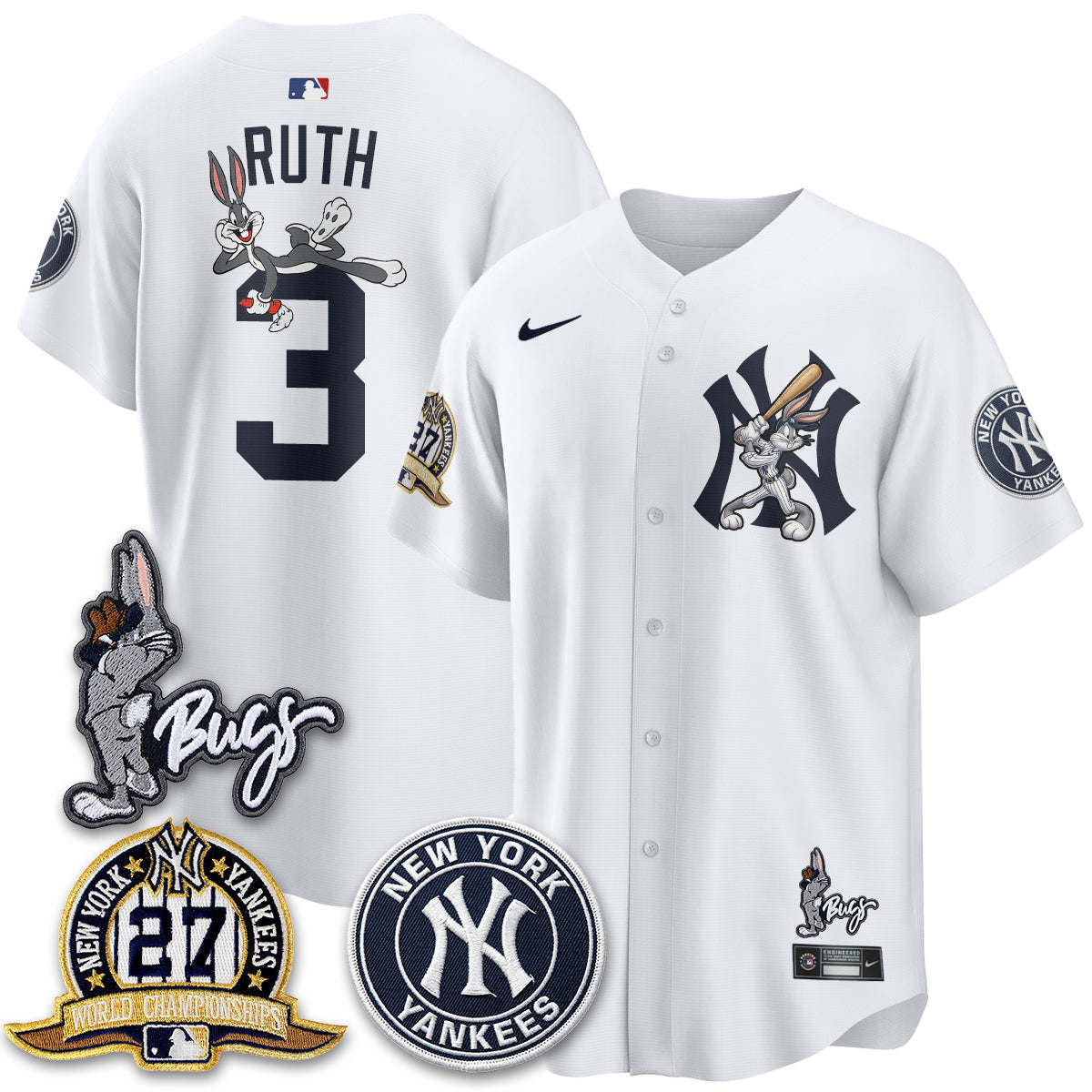New York Yankees Bunny Vapor Limited Jersey - Stitched
