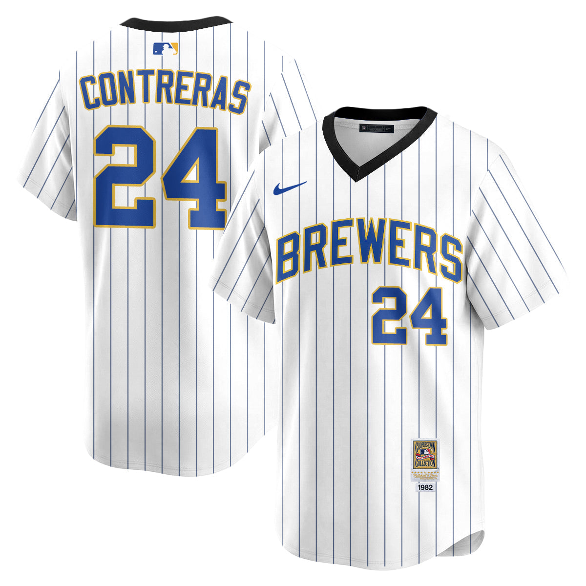 Milwaukee Brewers "Legacy Edition" Vapor Jersey - Stitched-Cuztomshoes
