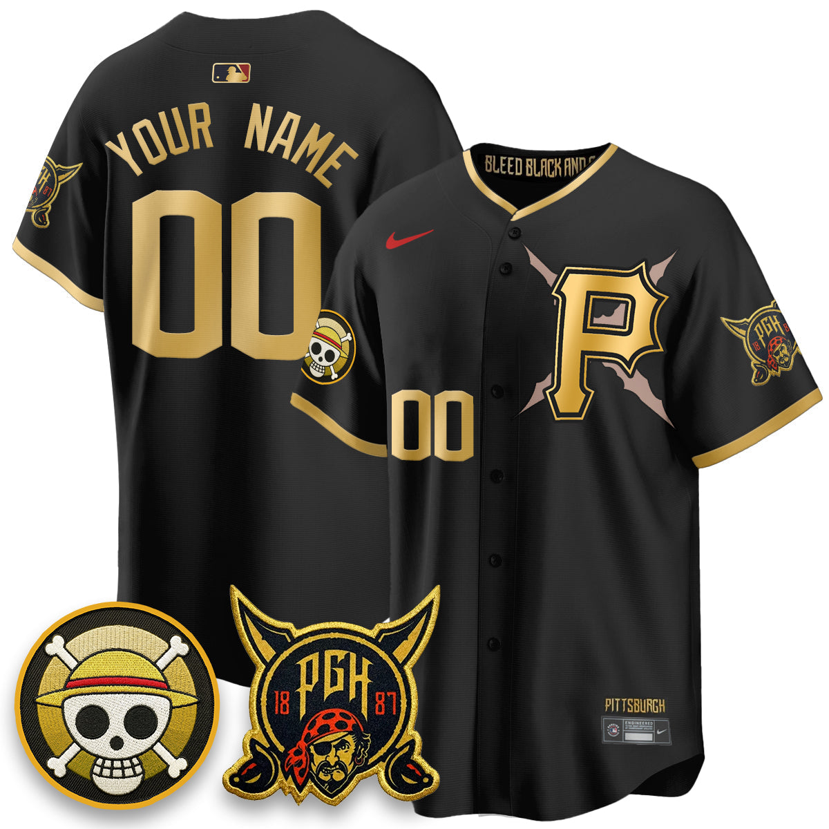 Pittsburgh Pirates 2026 City Connect x OP Vapor Limited Custom Jersey - Stitched