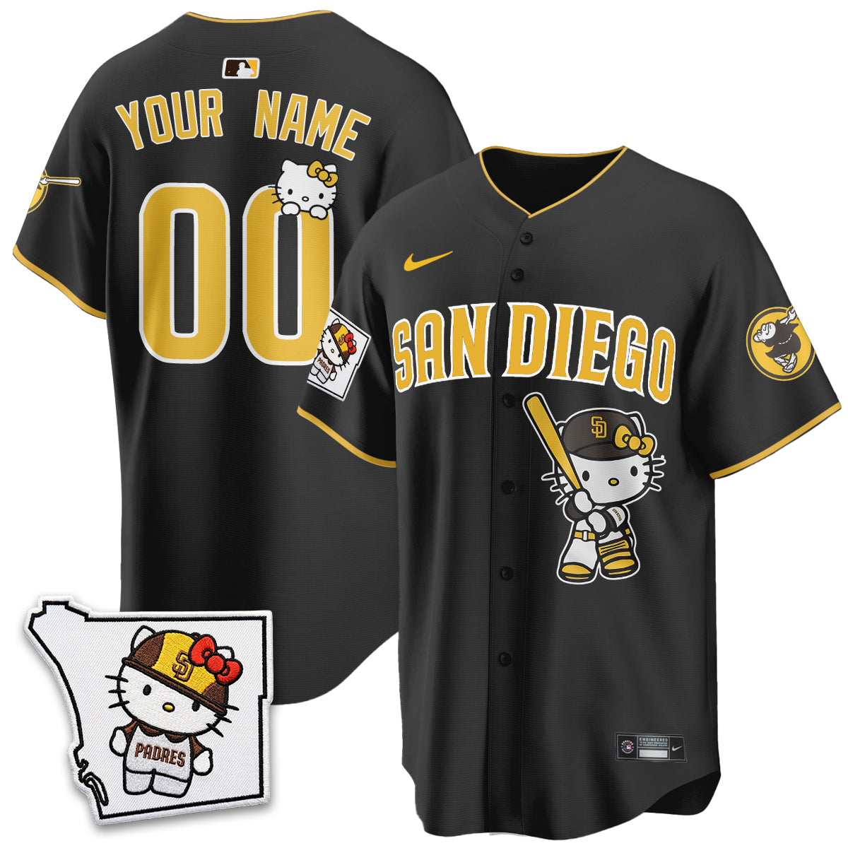 San Diego Padres x Meow KT Vapor Limited Custom Jersey - Stitched V2