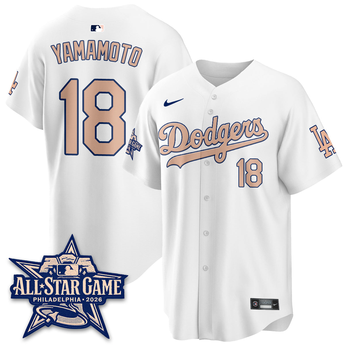 Los Angeles Dodgers All Star Game 2026 Vapor Jersey - Stitched-Cuztomshoes