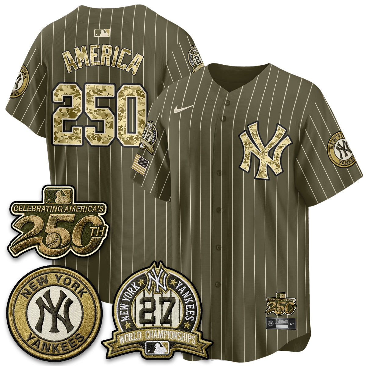 New York Yankees Salute to Service 2026 Vapor Limited Jersey - Stitched