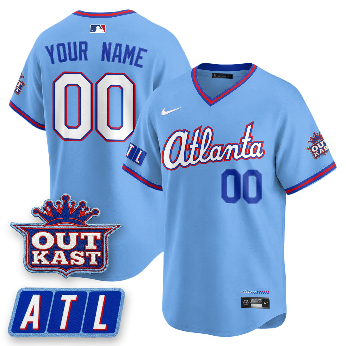 Atlanta Braves 2026 City Connect x Outkast Patch Vapor Limited Custom Jersey - Stitched-Cuztomshoes