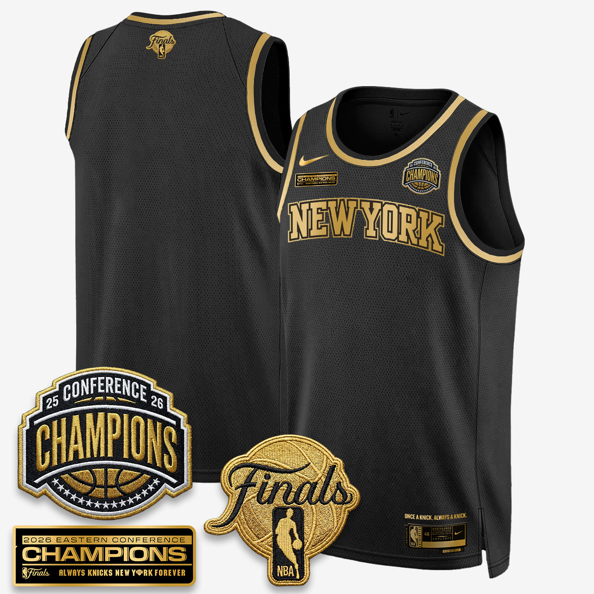 New York Knicks 2026 Basketball Eastern Conference Champions Vapor Special Edition Jersey - Stitched-Cuztomshoes
