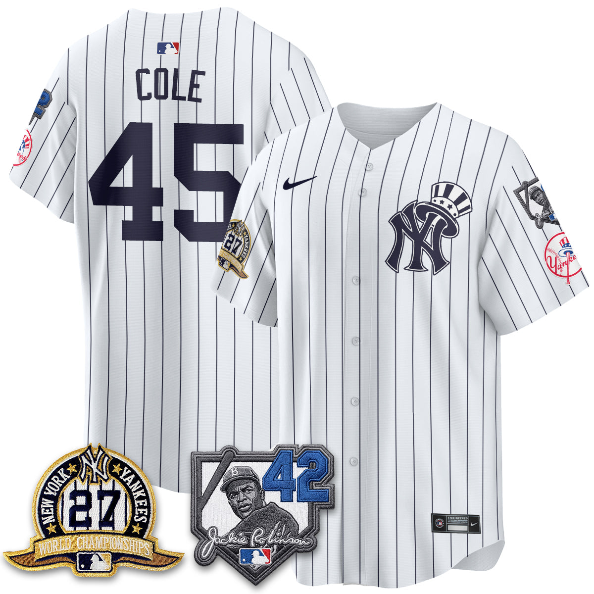 New York Yankees 2026 Jackie Robinson Day Vapor Limited Gold Edition Jersey - Stitched - V2