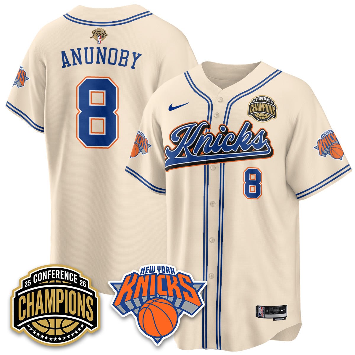 New York Knicks 2026 Basketball Finals Vapor City Edition Jersey V2- Stitched-Cuztomshoes