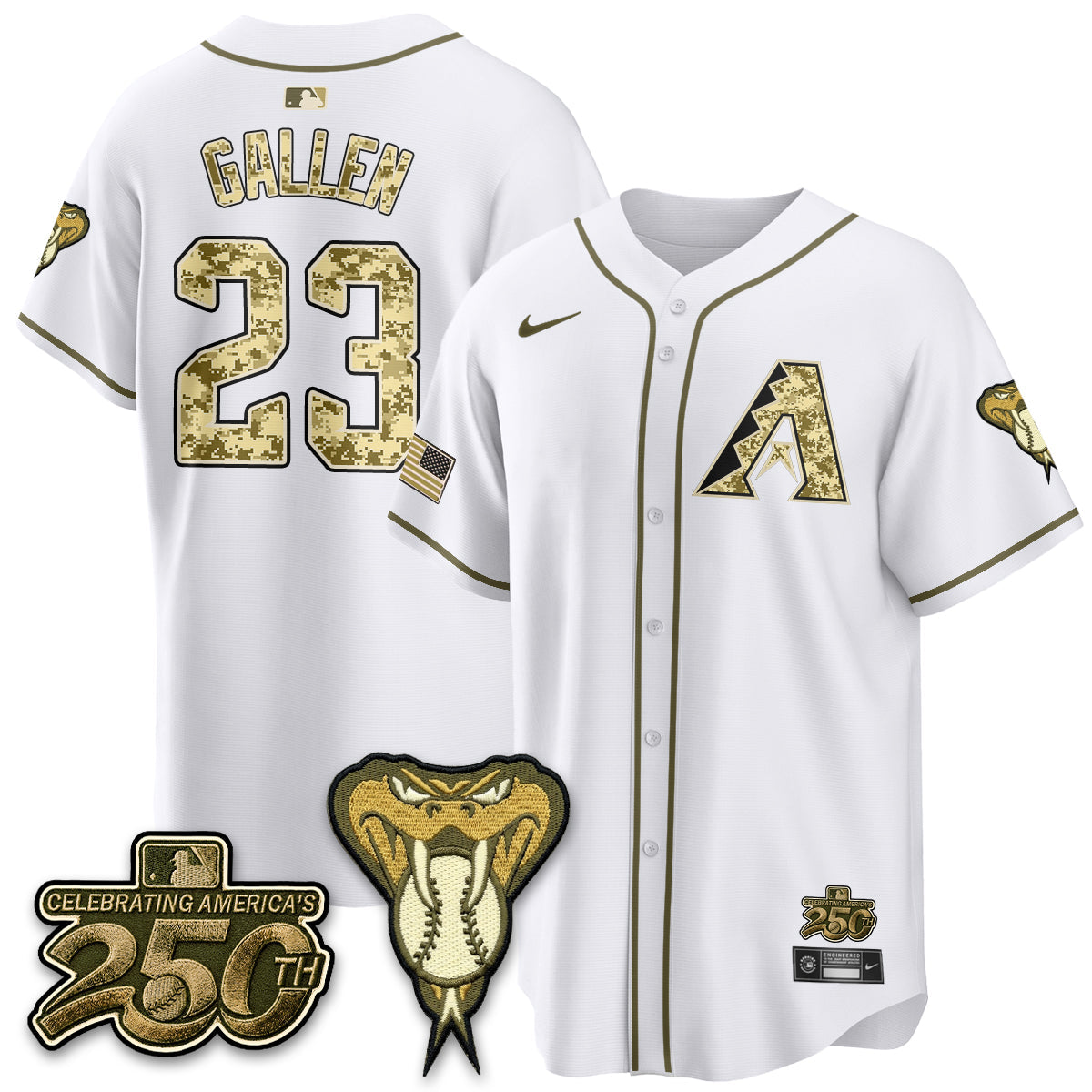 Arizona Diamonbacks Salute to Service 2026 Vapor Premier Limited Jersey - Stitched-Cuztomshoes