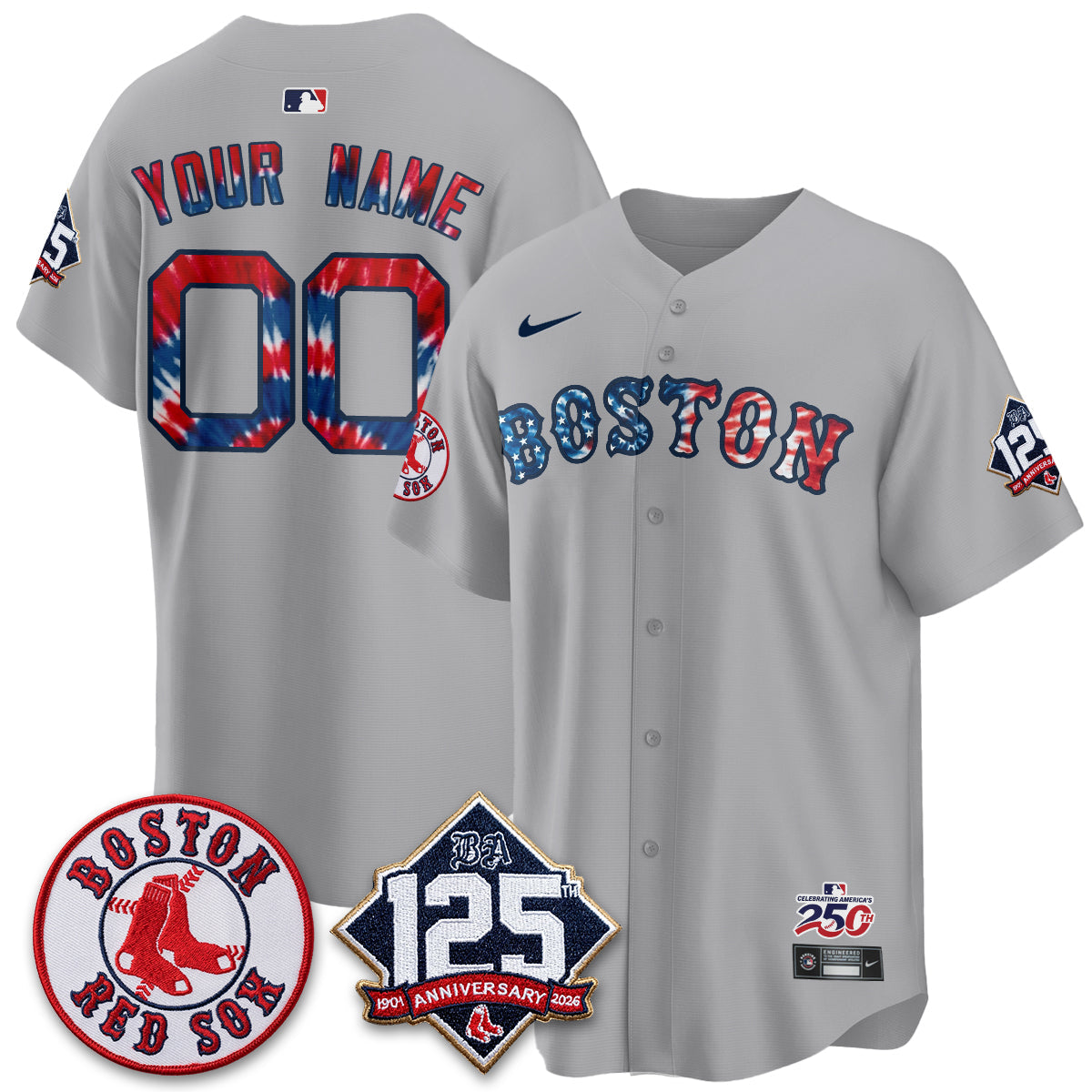 Boston Red Sox Americana 2026 Vapor Limited Custom Jersey - Stitched