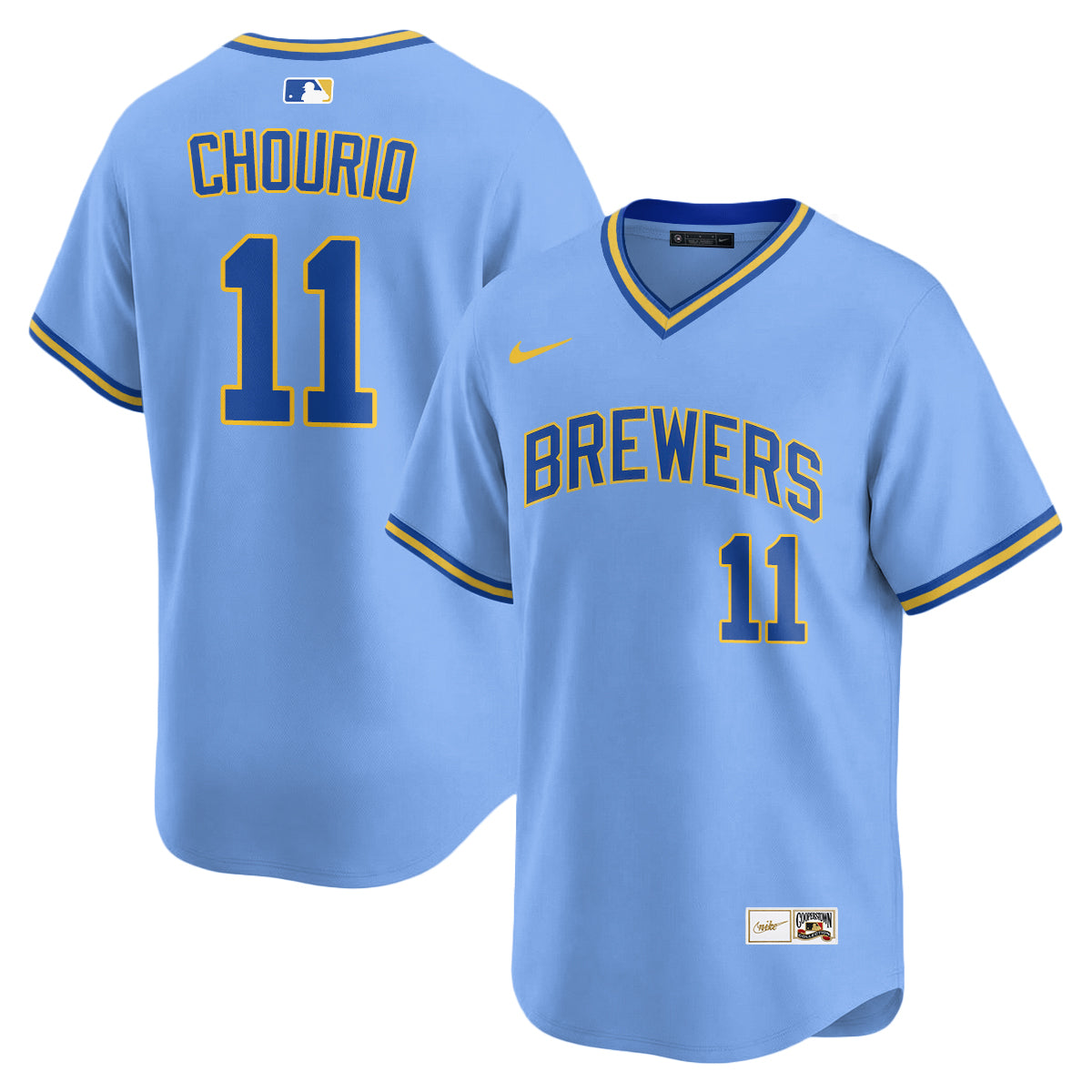 Milwaukee Brewers "Legacy Edition" Vapor Jersey - Stitched-Cuztomshoes