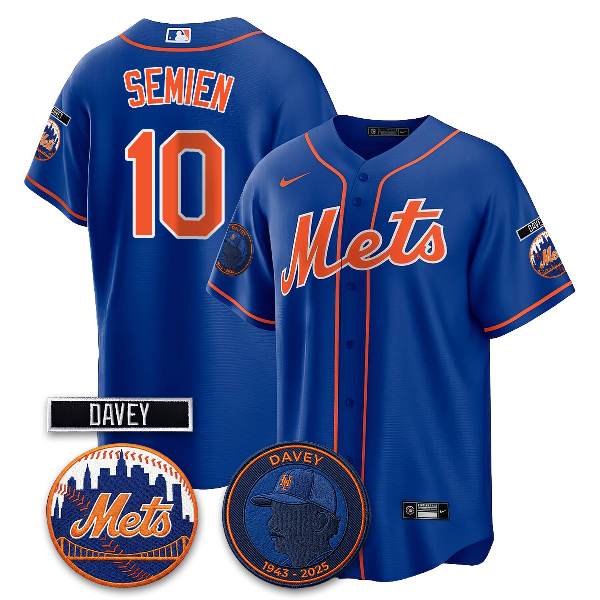 New York Mets 2026 Davey Johnson In Memoriam Vapor Limited Jersey - Stitched-Cuztomshoes