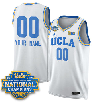 UCLA Bruins Women's Basketball National Champion 2026 Gear Limited Custom Jersey - Stitched-Cuztomshoes
