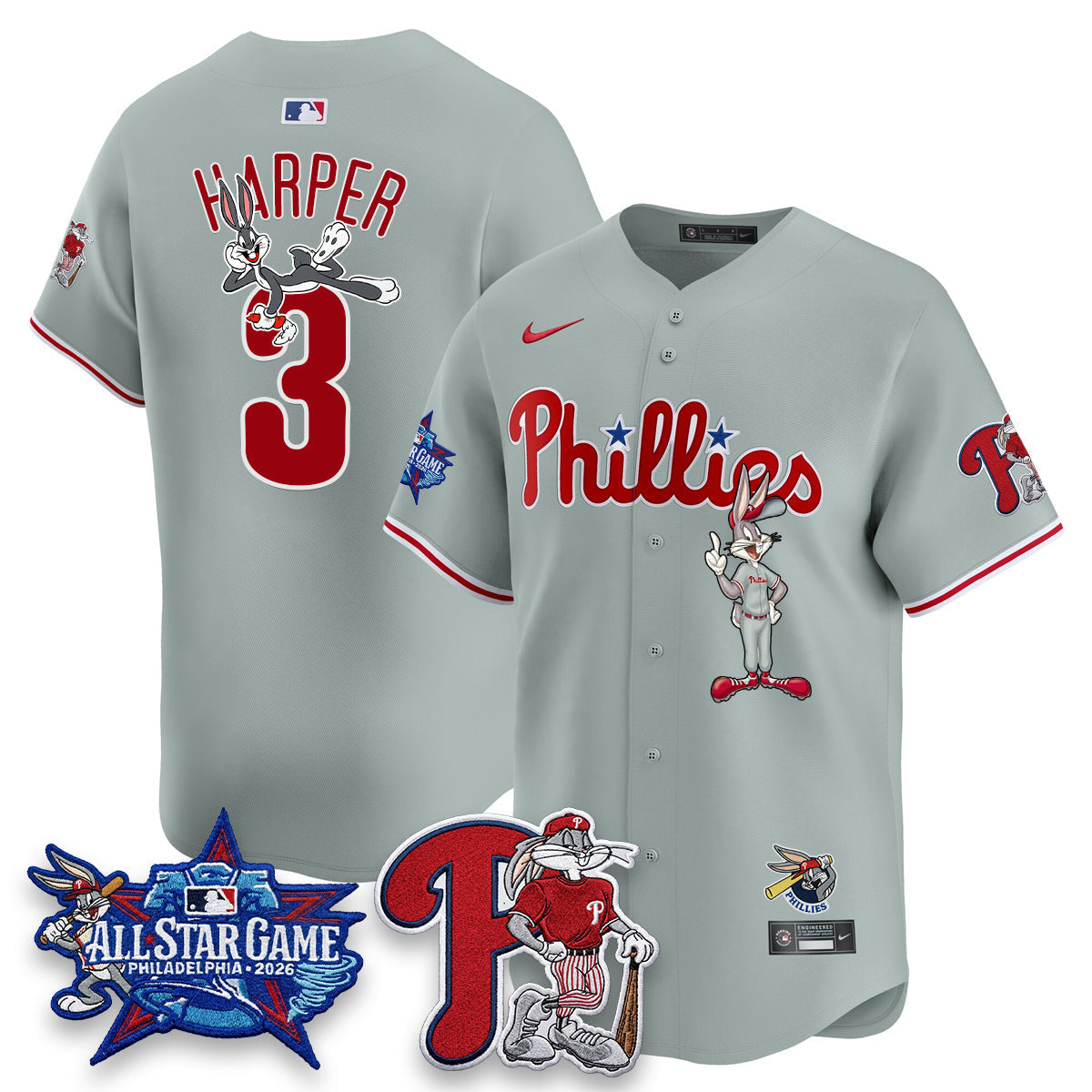 Philadelphia Phillies x Bunny Vapor Premier Limited Jersey - Stitched