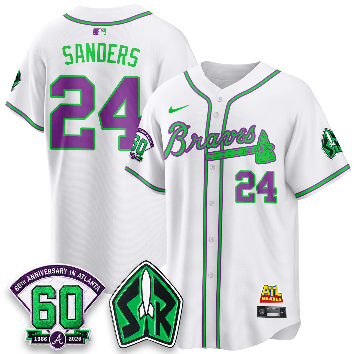 Atlanta Braves 60th Anniversary Space Ranger Edition Vapor Limited Jersey - Stitched