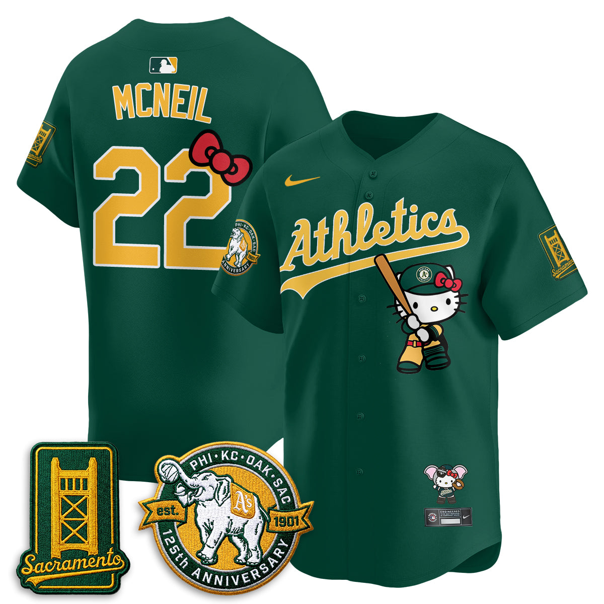 Athletics x Meow KT 2026 Vapor Limited Jersey - Stitched