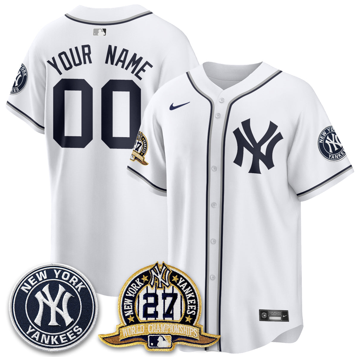 New York Yankees 2026 Black Out Style Vapor Limited Custom Jersey - Stitched