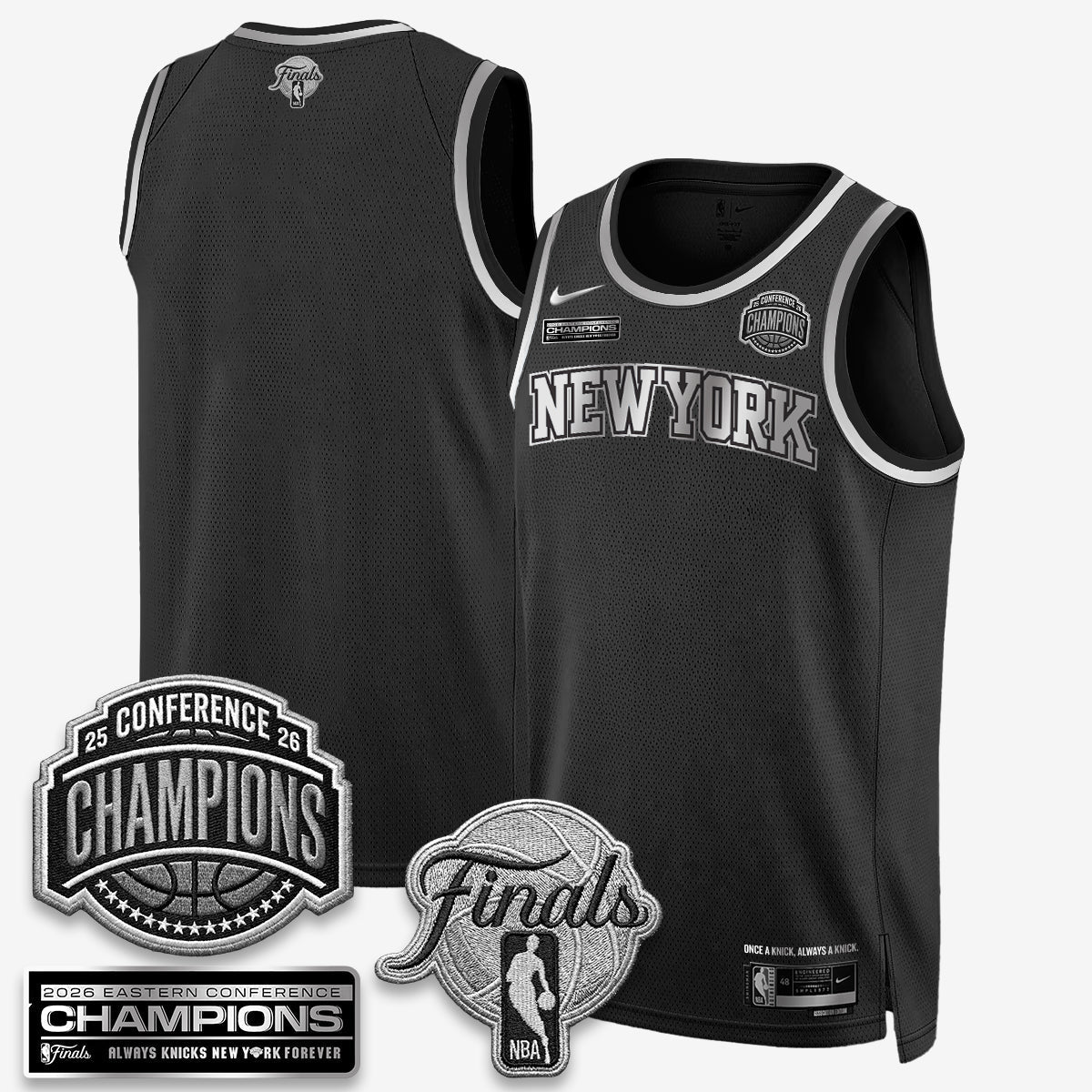 New York Knicks 2026 Basketball Eastern Conference Champions Vapor Special Edition Jersey - Stitched-Cuztomshoes