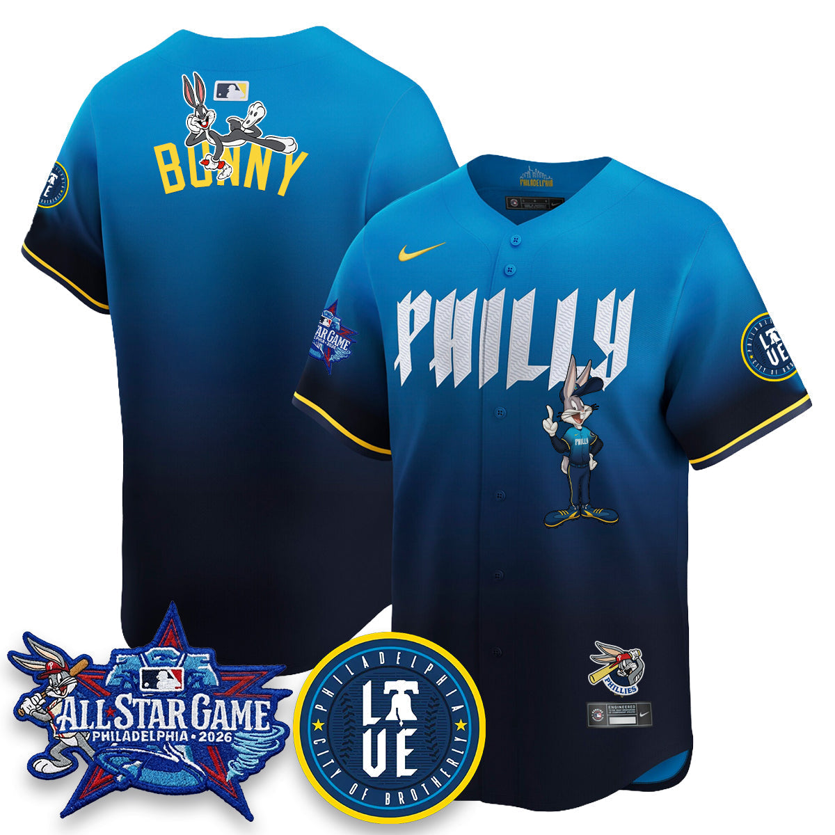 Philadelphia Phillies x Bunny Vapor Premier Limited Jersey - Stitched
