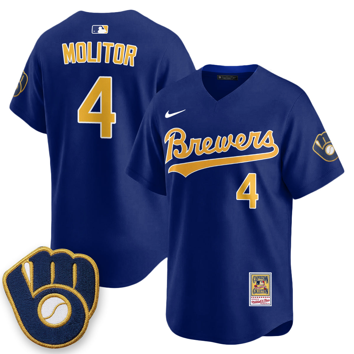 Milwaukee Brewers "Legacy Edition" Vapor Jersey - Stitched-Cuztomshoes