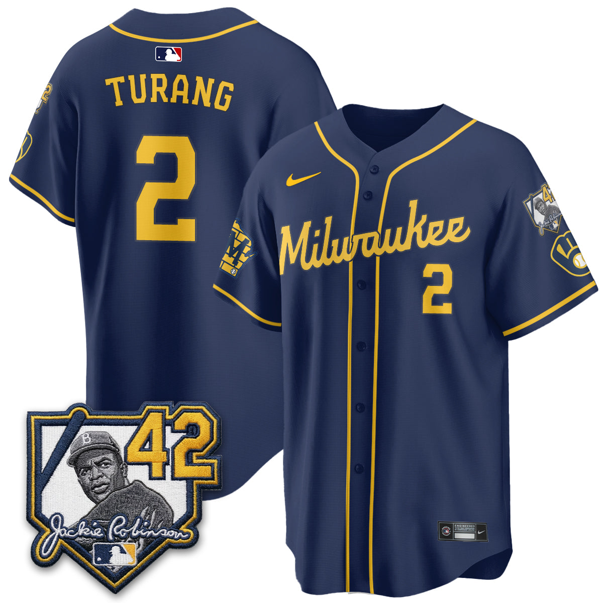 Milwaukee Brewers 2026 New Era Vapor Limited Jersey - Stitched-Cuztomshoes