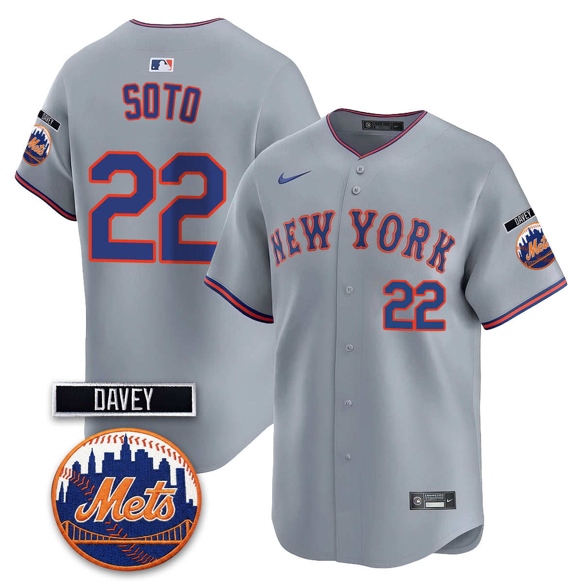 New York Mets 2026 Davey Johnson Memorial Vapor Limited Jersey - Stitched