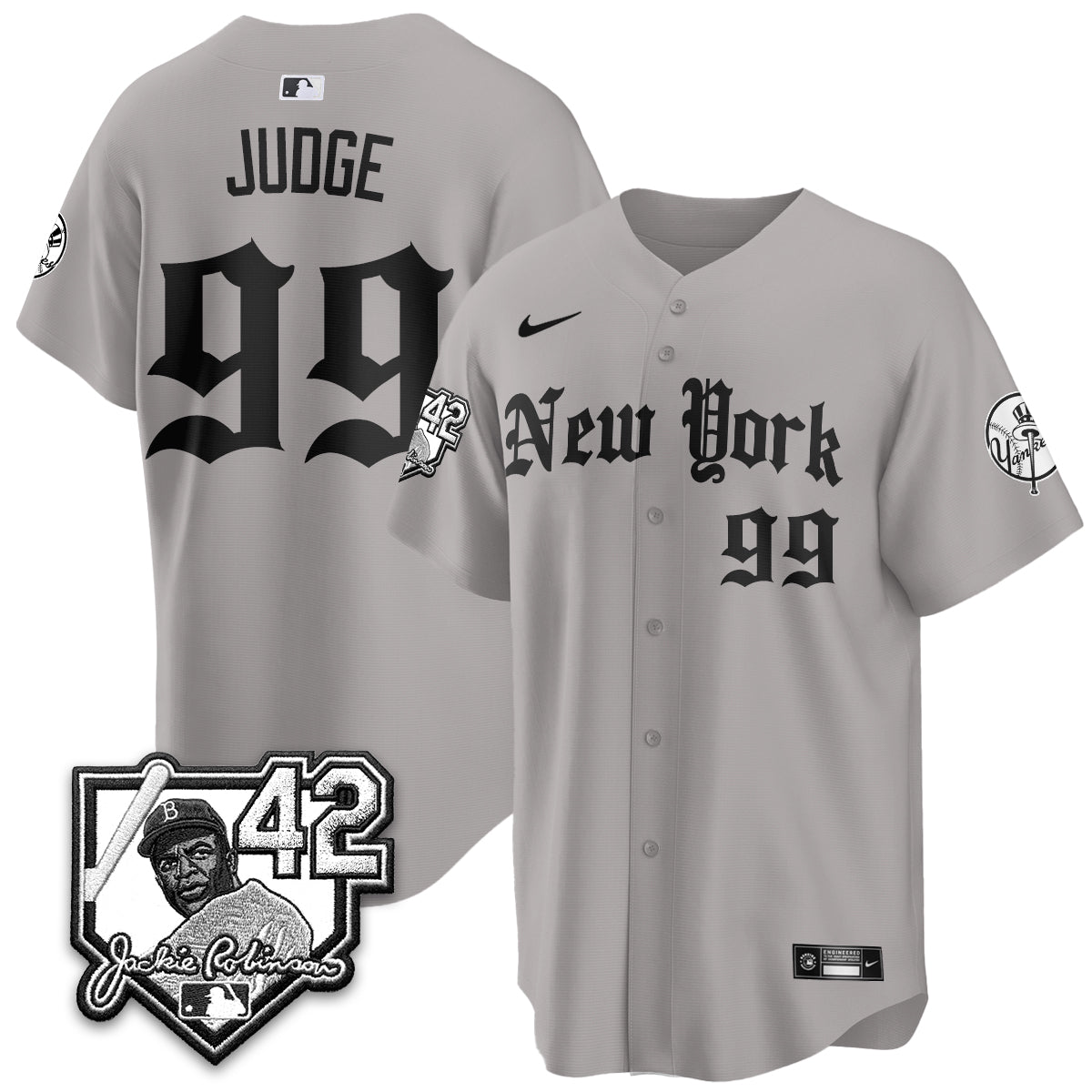 New York Yankees 2026 Jackie Robinson Day Gothic Vapor Limited Jersey - Stitched