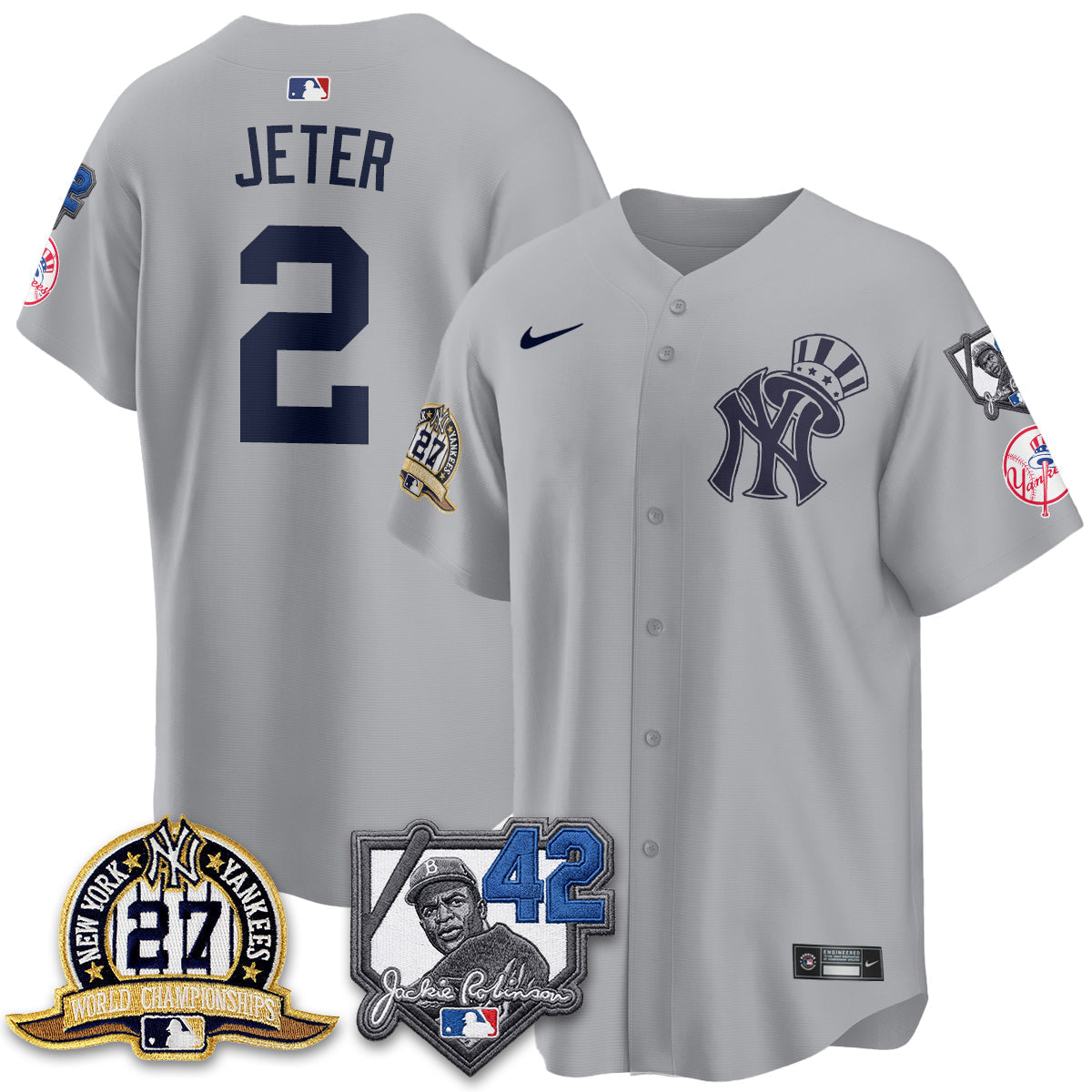 New York Yankees 2026 Jackie Robinson Day Vapor Limited Gold Edition Jersey - Stitched - V2