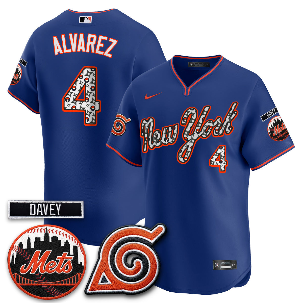 New York Mets x Naruto Nights 2026 Vapor Limited Jersey - Stitched V2