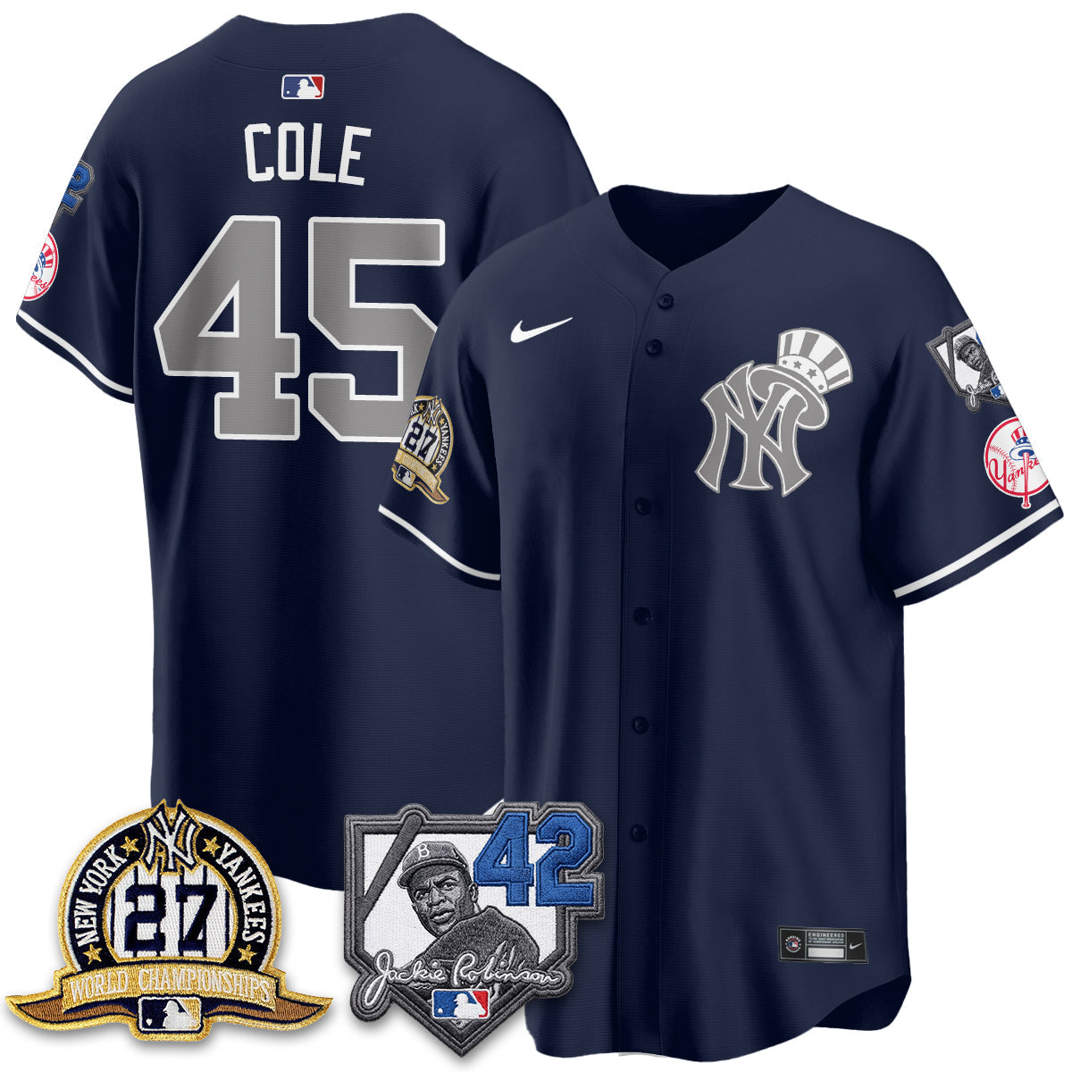 New York Yankees 2026 Jackie Robinson Day Vapor Limited Gold Edition Jersey - Stitched - V2