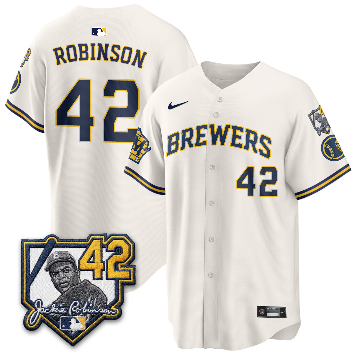 Milwaukee Brewers 2026 New Era Vapor Limited Jersey - Stitched-Cuztomshoes