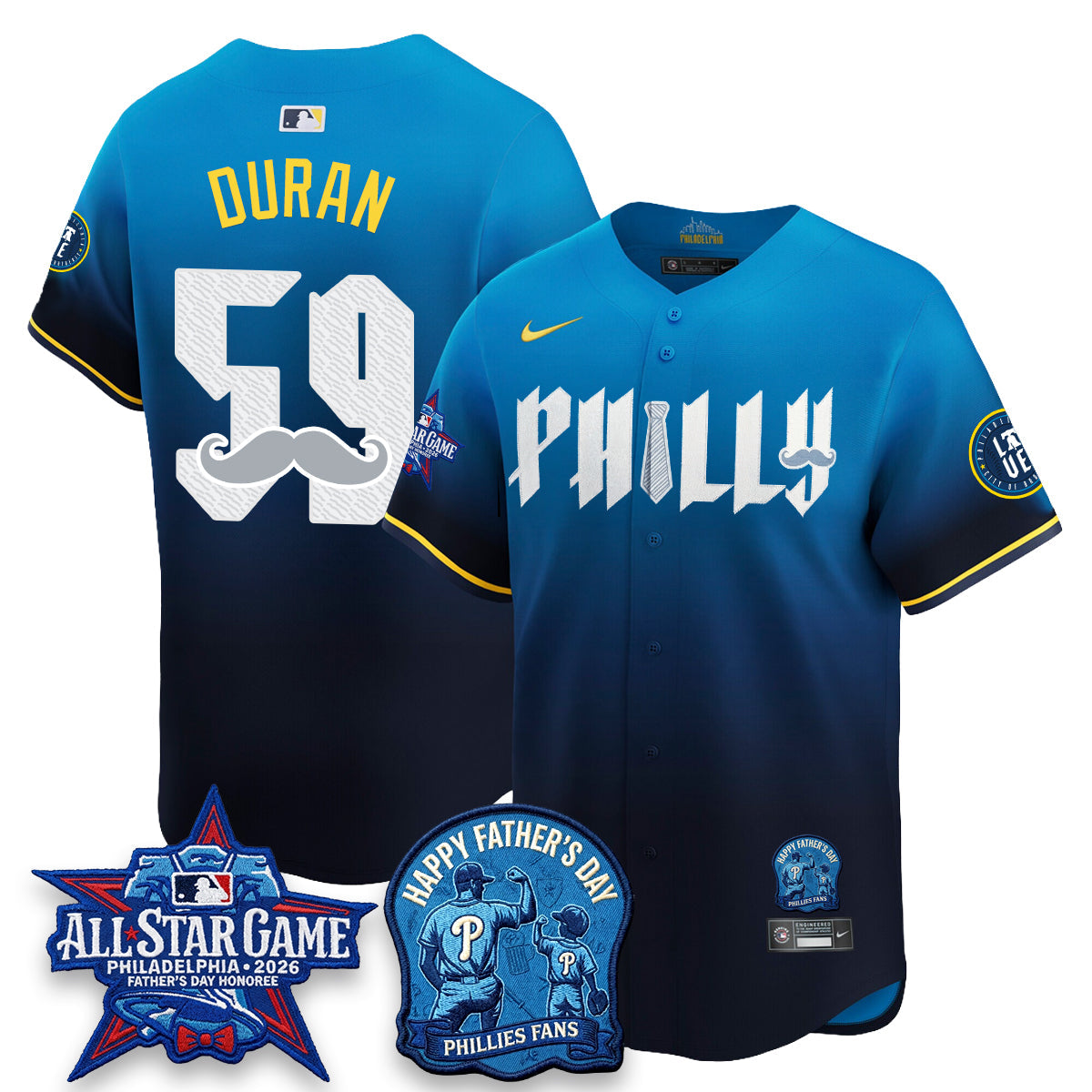 Philadelphia Phillies Happy Father's Day Vapor Jersey - Stitched