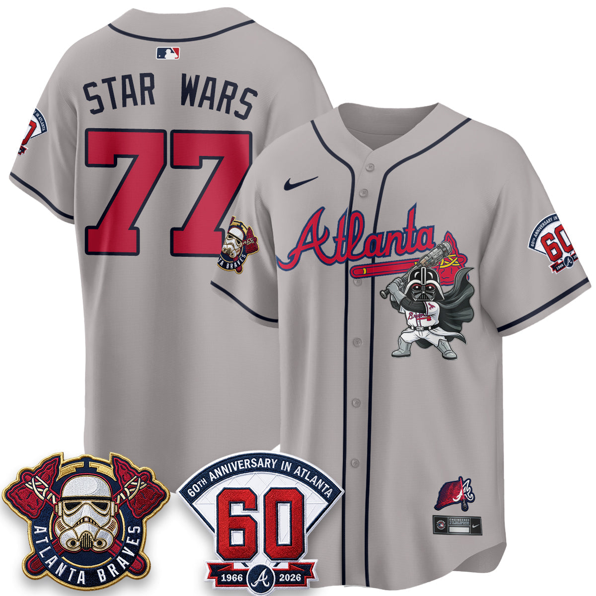 Atlanta Braves x SW Vapor Limited Jersey - Stitched