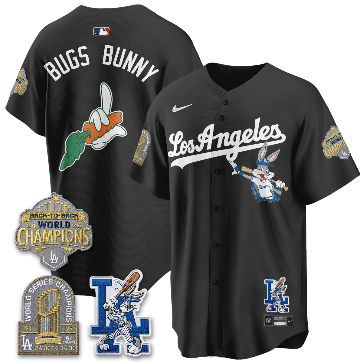Los Angeles Dodgers Bunny Vapor Limited Jersey - Stitched-Cuztomshoes