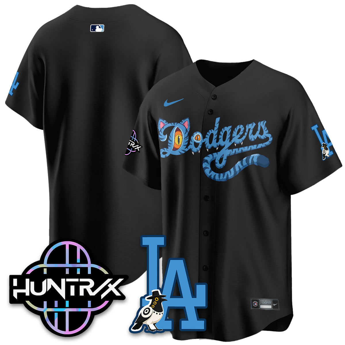 Los Angeles Dodgers x K-Pop Demon Hunters 2026 Vapor Jersey - Stitched-Cuztomshoes