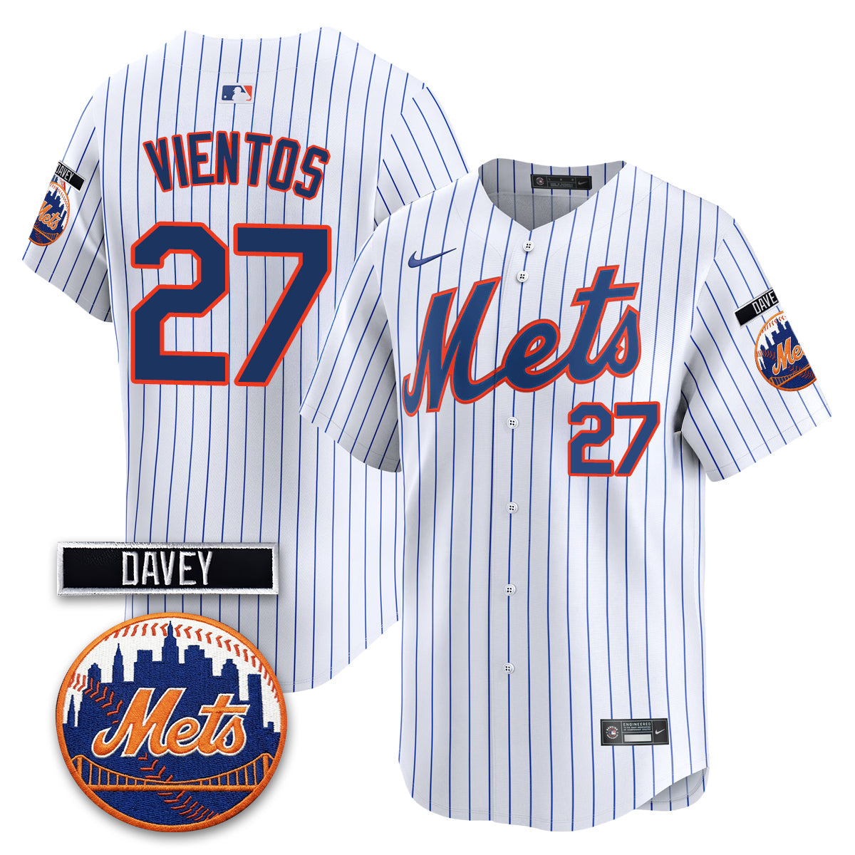 New York Mets 2026 Davey Johnson Memorial Vapor Limited Jersey - Stitched