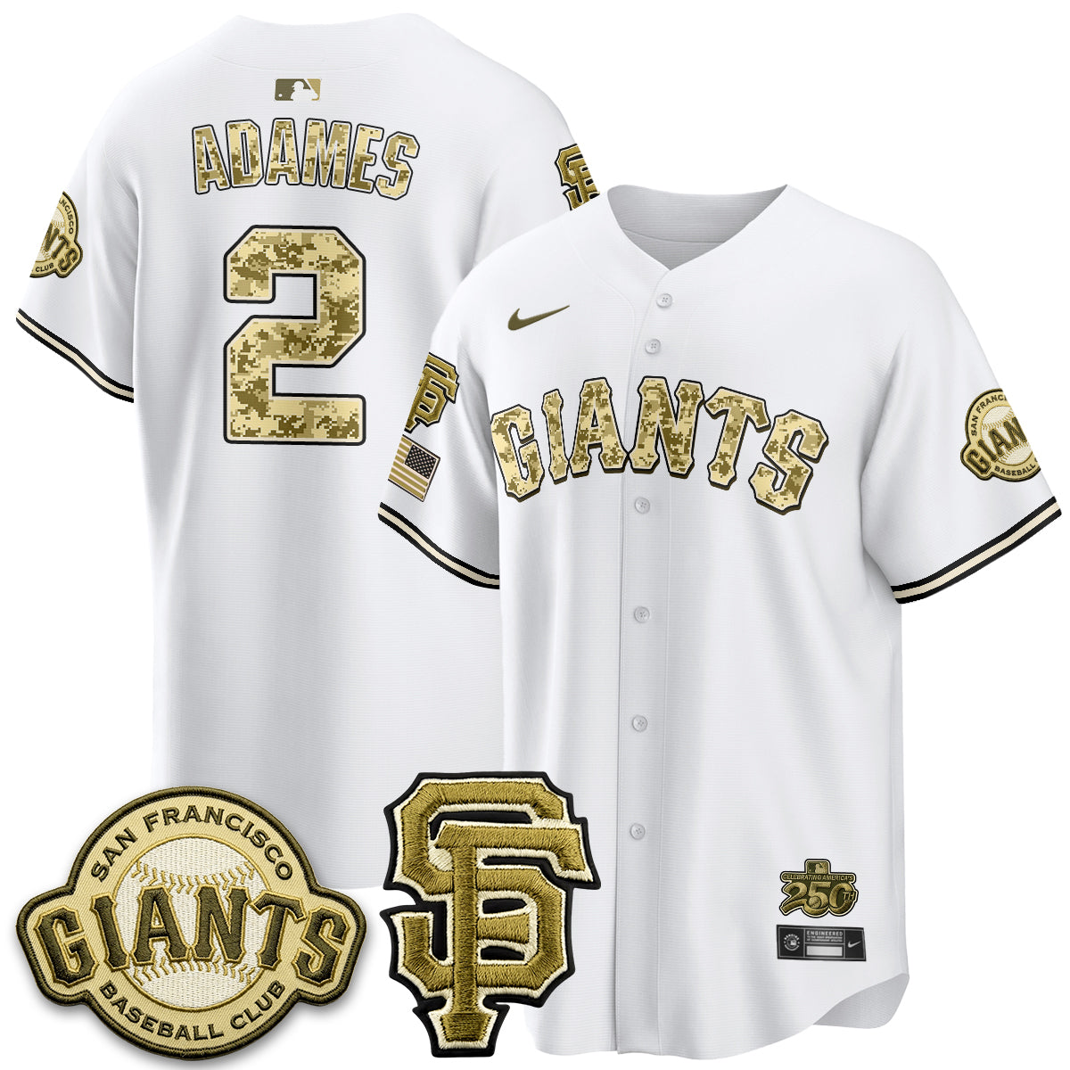 San Francisco Giants 2026 Armed Forces Day Jersey V2 - Stitched