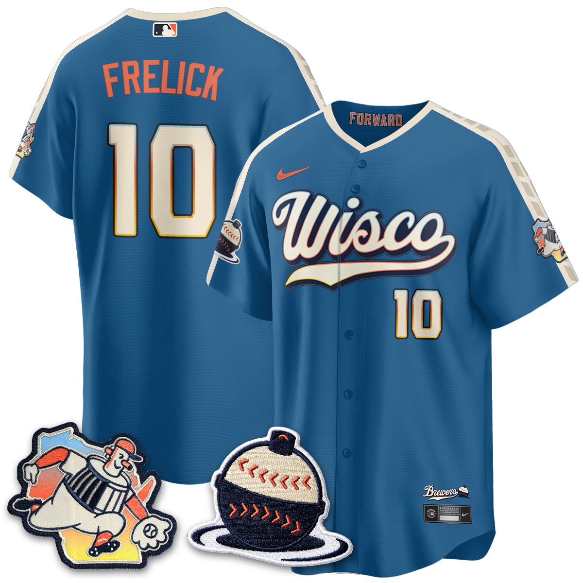 Milwaukee Brewers 2026 City Connect Vapor Limited Jersey - Stitched-Cuztomshoes